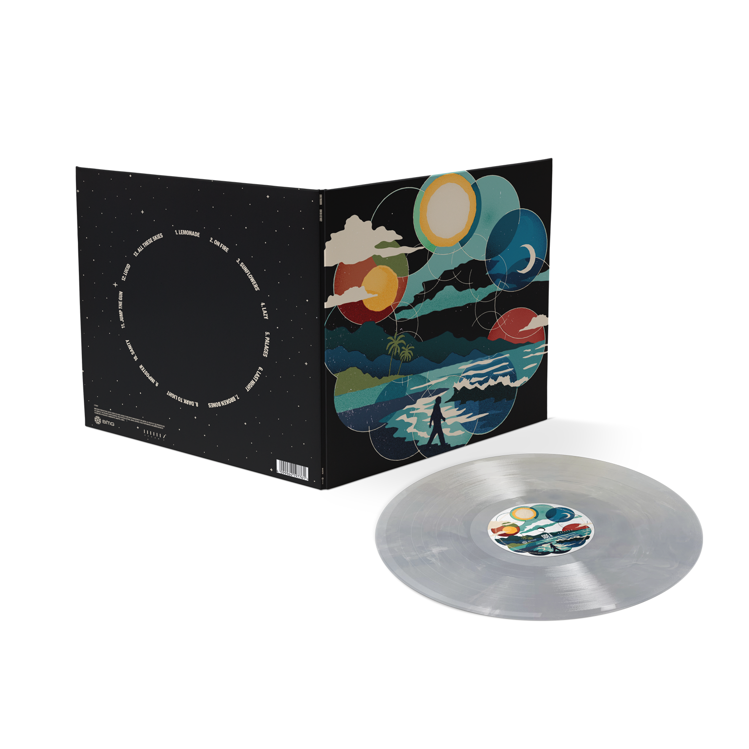 How Did I Get Here? Alternate Cover White & Clear Marble Vinyl Outside