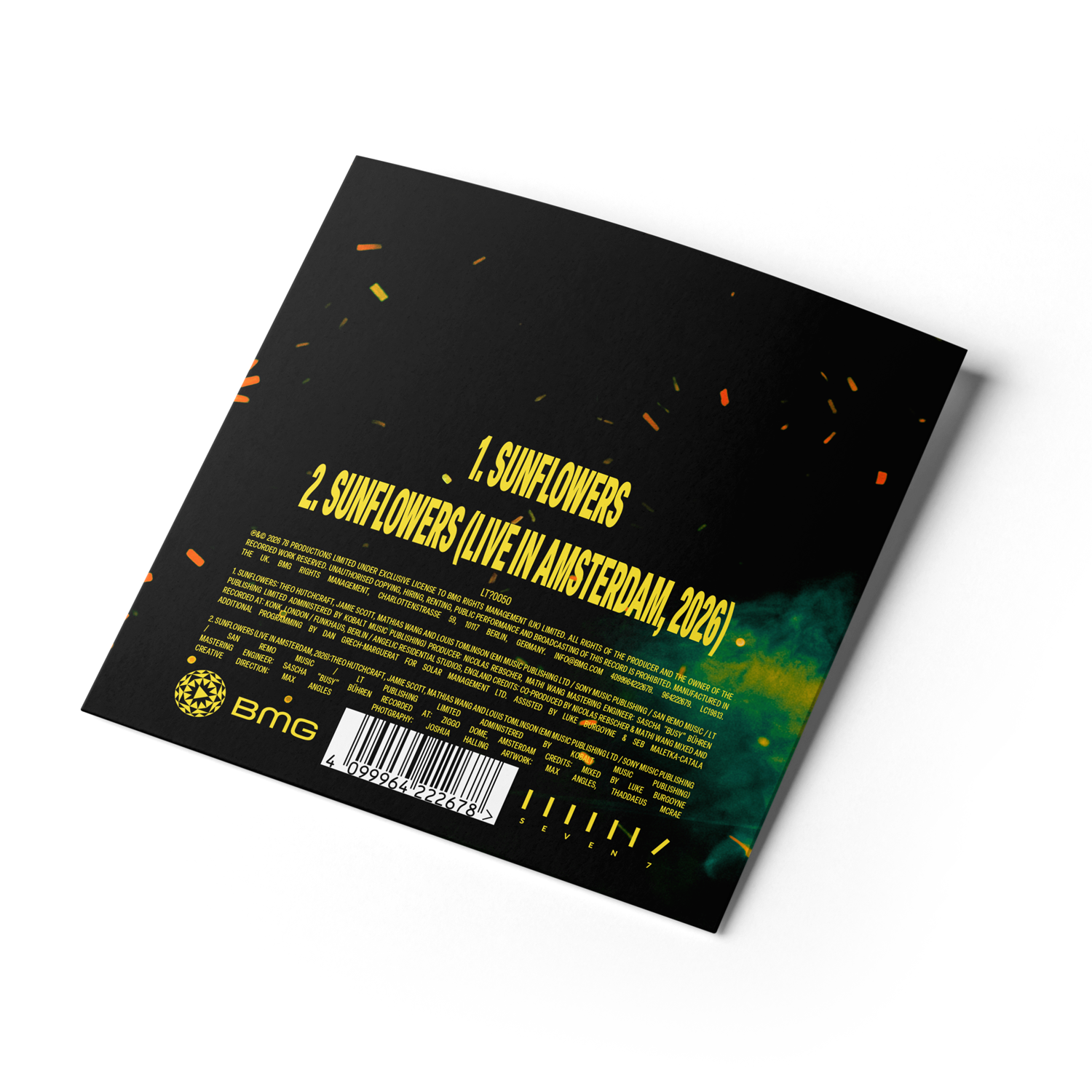 Sunflowers CD Single Back